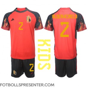 Belgien Toby Alderweireld #2 Hemmatröja Barn VM 2022 Kortärmad (+ korta byxor)